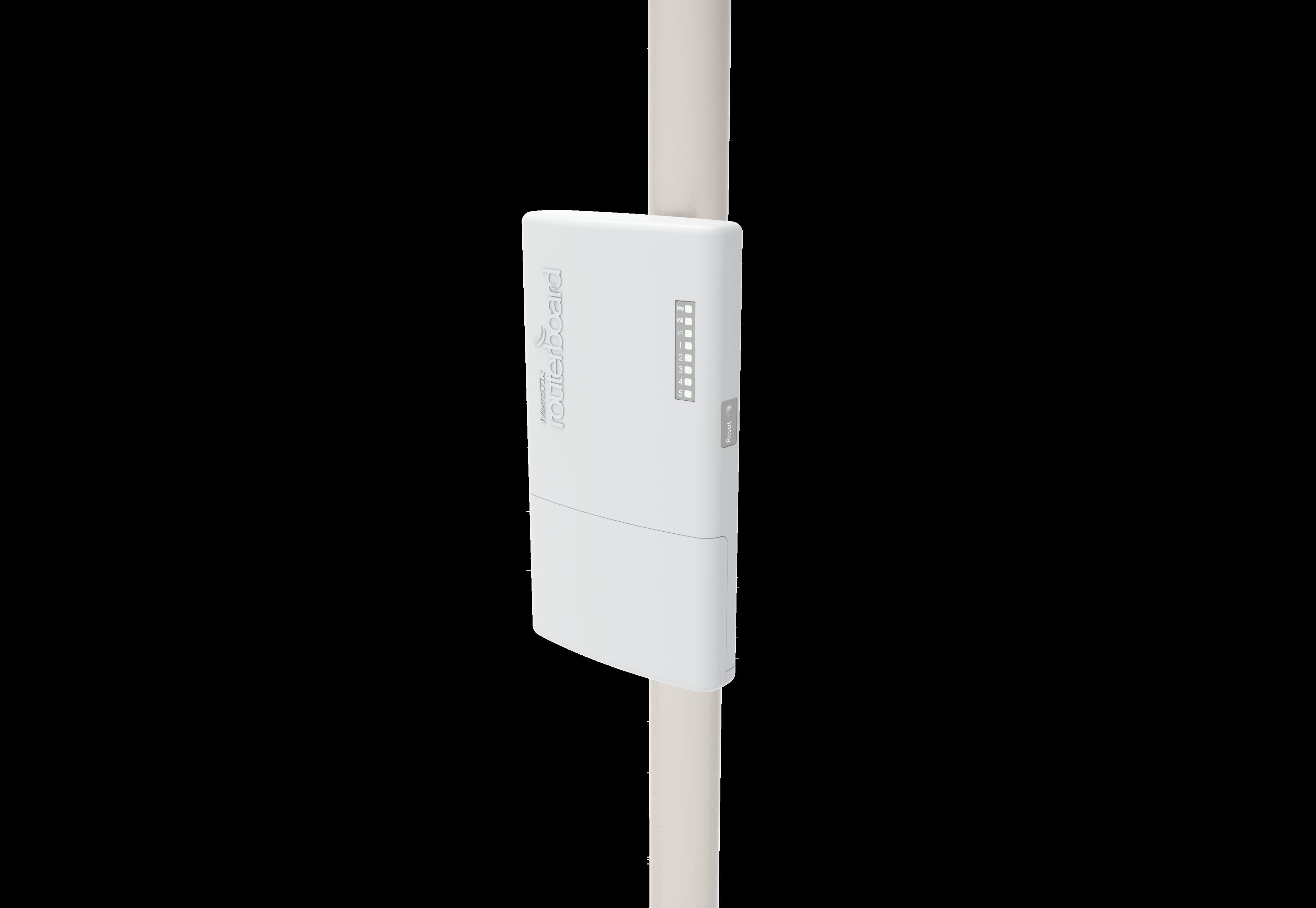 MikroTik RouterBOARD PowerBox Pro - Router - GigE - montabile su guida DIN