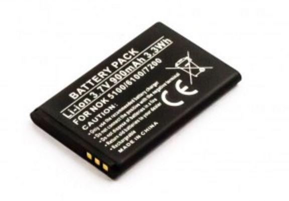 CoreParts MBXNOK-BA0046 ricambio per cellulare Batteria Nero (Battery for Mobile 3.3Wh - Li-ion 3.7V 900mAh Nokia - 3.3Wh Li-io