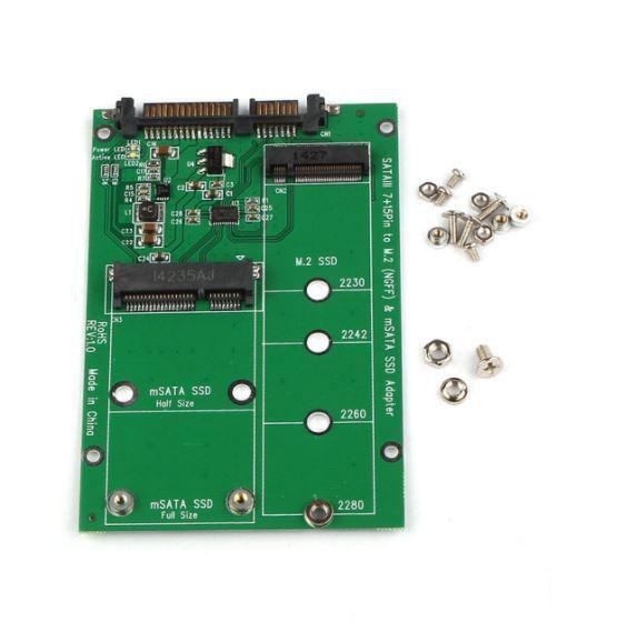 CoreParts MSNX1100 scheda di interfaccia e adattatore Interno M.2 (NGFF M.2 B-Key / mSATA to SATA - Adapter - M.2 up to 80mm -