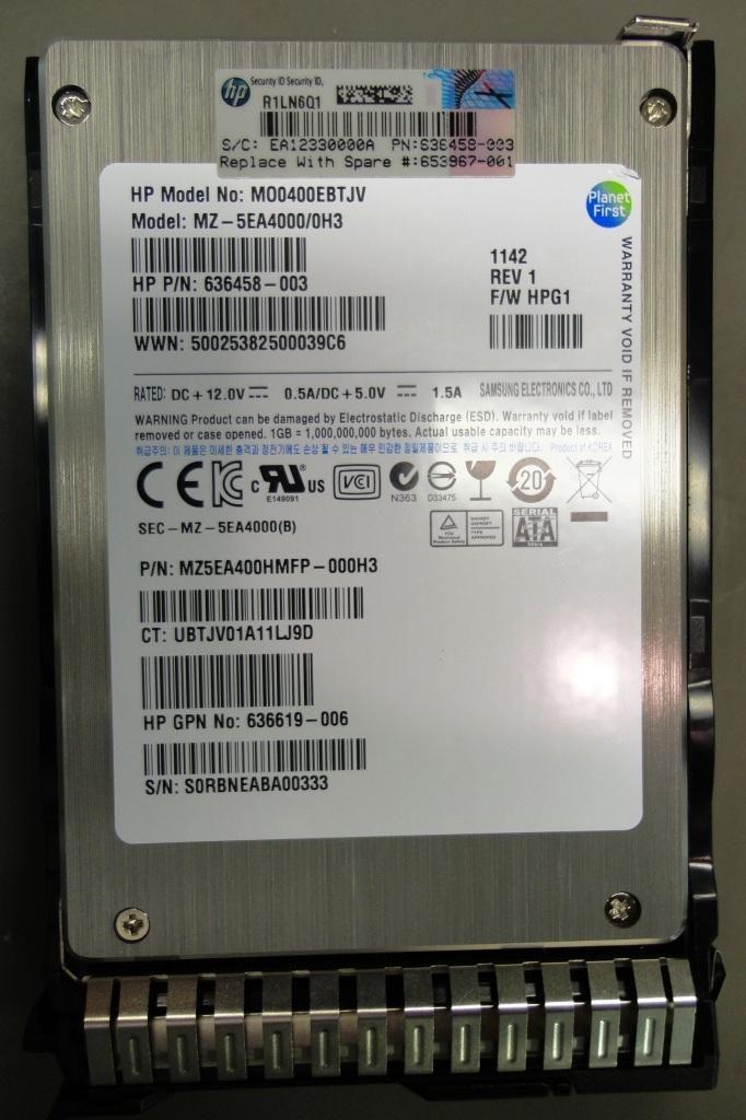 SSD SATA da 400 GB SFF da 3 GB