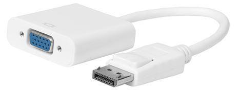 Microconnect DPVGA15CMW cavo e adattatore video 015 m VGA D-Sub DisplayPort Bianco (Displayport-VGA M-F 15cm - White V1.2 Activ