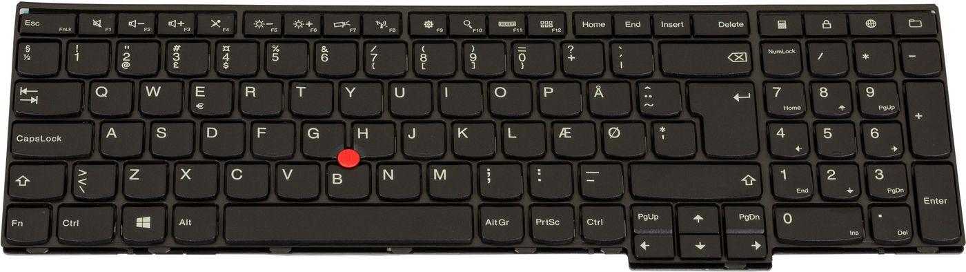 Lenovo 04Y2435 ricambio per laptop Tastiera (CS13KMKeyboard DEN LTN - 04Y2435 Keyboard Danish - Lenovo T540p - Warranty 3M)