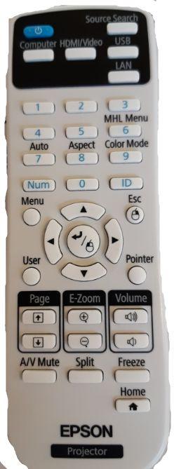 Epson 2181788 telecomando IR Wireless Proiettore Pulsanti (Remote Controller - 2181788 Projector IR - Wireless Press buttons Bl