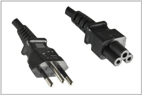 Microconnect PE010818BRAZIL cavo di alimentazione Nero 18 m Accoppiatore C5 (Power Cord Brazil to C5 1.8m - Brazil plug Type N