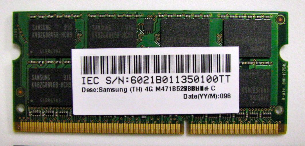 PC3-10600 da 4 GB 1.333 MHz...