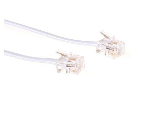 Microconnect MPK181W cavo telefonico 1 m Bianco (ModularCable RJ11 6P/4C 1m - White - Warranty 300M)