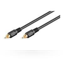 Microconnect AUDC10G cavo audio 10 m RCA Nero (RCA - RCA 10m M-M Gold - Gold Plated - Warranty 300M)
