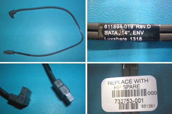 HP Hard drive SATA cable cavo SATA 0356 m Nero
