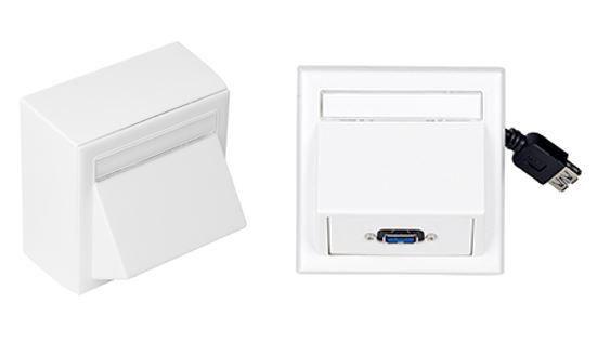 Vivolink WI221185 presa energia USB Bianco (Wall Connection Box USB 3.0 - inc Thorsmann wall box . - Warranty 12M)