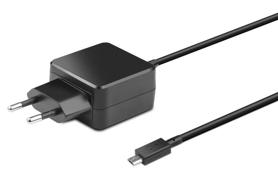 CoreParts MSPT2121 adattatore e invertitore Interno 15 W Nero (Micro USB Charger - 15W 5.0V 3A Plug:Micro-USB EU - Wall - Warra