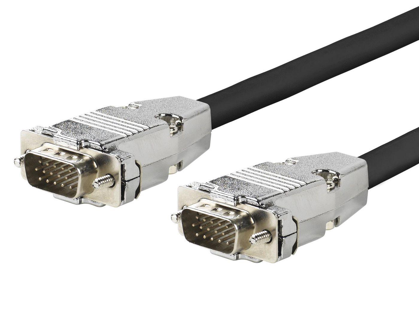Vivolink PROVGAM15 cavo VGA 15 m VGA D-Sub Nero (PRO VGA CABLE METAL M-M - . - Warranty 144M)