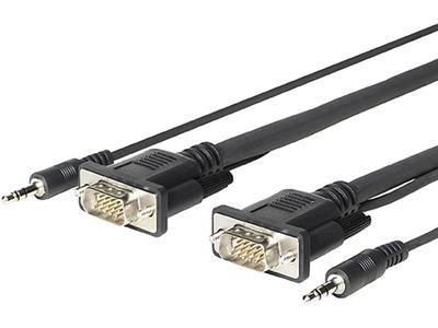 Vivolink PROVGAMCS4.6 cavo e adattatore video 46 m VGA D-Sub 3.5mm Nero (PRO VGA AUDIO - . - Warranty 144M)