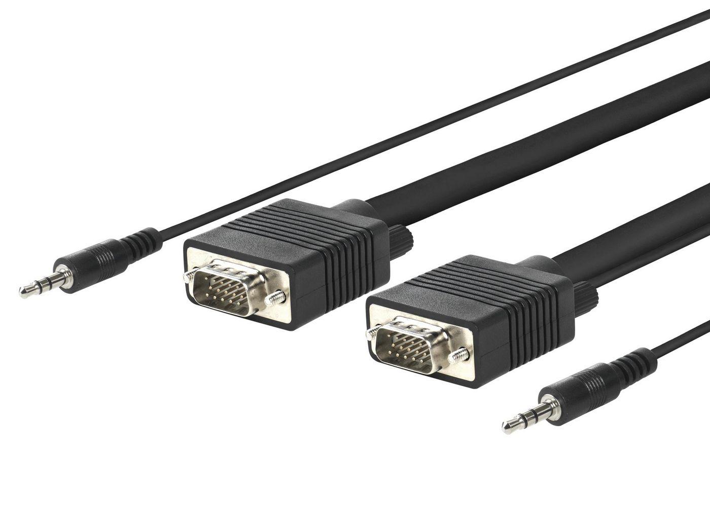 Vivolink PROVGAS15 cavo e adattatore video 15 m VGA D-Sub 3.5mm Nero (PRO VGA AUDIO M - M - . - Warranty 144M)