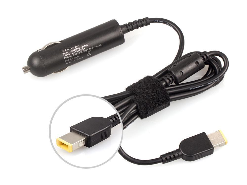 CoreParts MSPT2042C adattatore e invertitore Interno 90 W Nero (Car Adapter for Lenovo - 90W 20V 4.5A Plug:Lenovo - Square - Wa