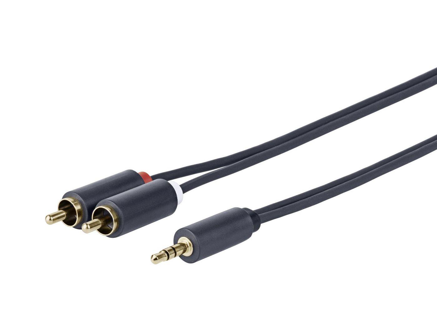 Vivolink PROMJRCA2 cavo audio 2 m 3.5mm 2 x RCA Nero (3.5MM - 2 X RCA M-M - . - Warranty 144M)