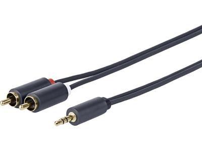 Vivolink PROMJRCA5 cavo audio 5 m 3.5mm 2 x RCA Nero (3.5MM - 2 X RCA M-M - . - Warranty 144M)