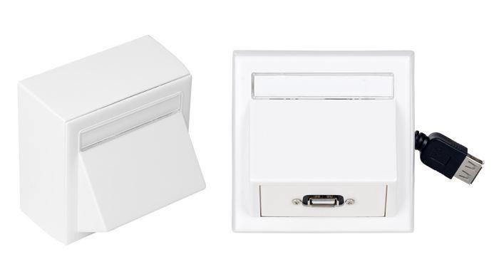 Vivolink Wall Box with USB2.0 presa energia USB A Bianco (Wall Connection Box USB 2.0 - inc Thorsmann wall box . - Warranty: 12