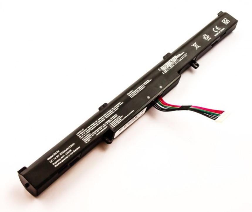 CoreParts MBI2550 ricambio per laptop Batteria (Laptop Battery for Asus - 3168Wh 4 Cell Li-ion 144V - 2200mAh Black 33Wh 4 Cell