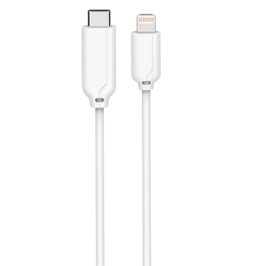 Microconnect USB C/Lightning 1 m Bianco (USB-C Lightning cable MFI 1M - 8Pin Lightning-USB Type C - Male White Supports Apple F