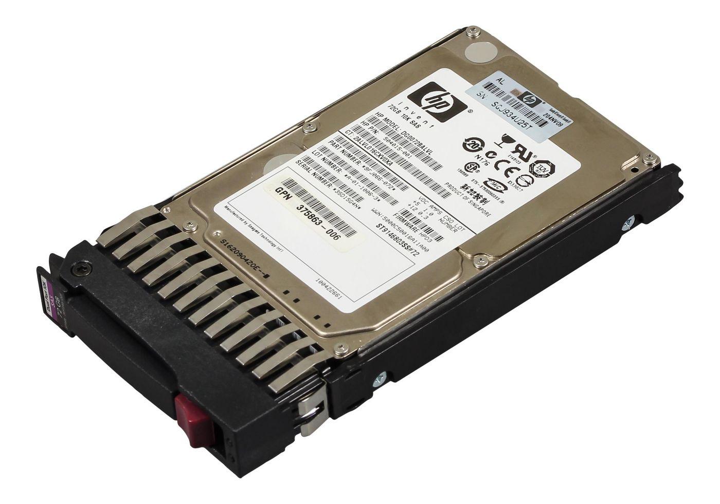 HD SAS DP da 25 pollici a 10.000 giri/min da 72 Gb