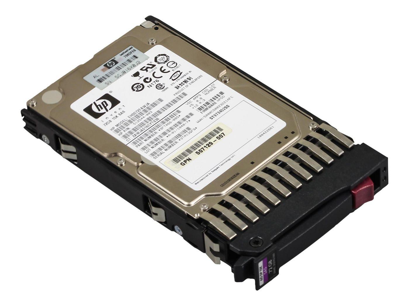DRV HD 72G SAS 2.5 DP 15K