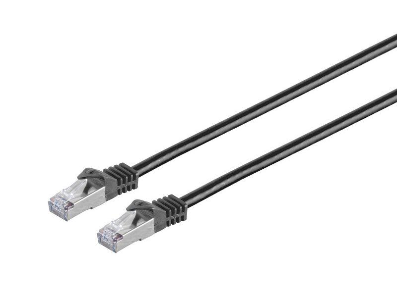 Microconnect 3m Cat7 S/FTP cavo di rete Nero S/FTP S-STP (RJ45 patch cord S/FTP PiMF - w. CAT 7 raw cable 3m Black - 4x2xAWG 26