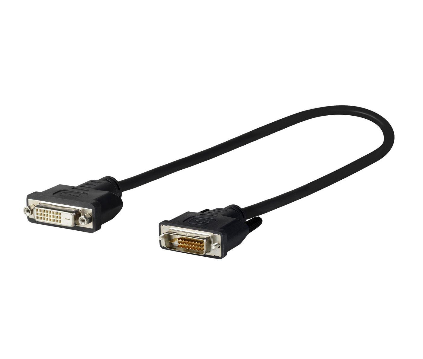 Vivolink PRODVIADAPDVI cavo DVI 0,2 m DVI-D Nero (PRO DVI - D 24 + 1 M - F 0,20m - . - Warranty: 144M)