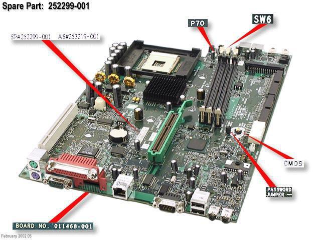 Scheda di sistema Compaq