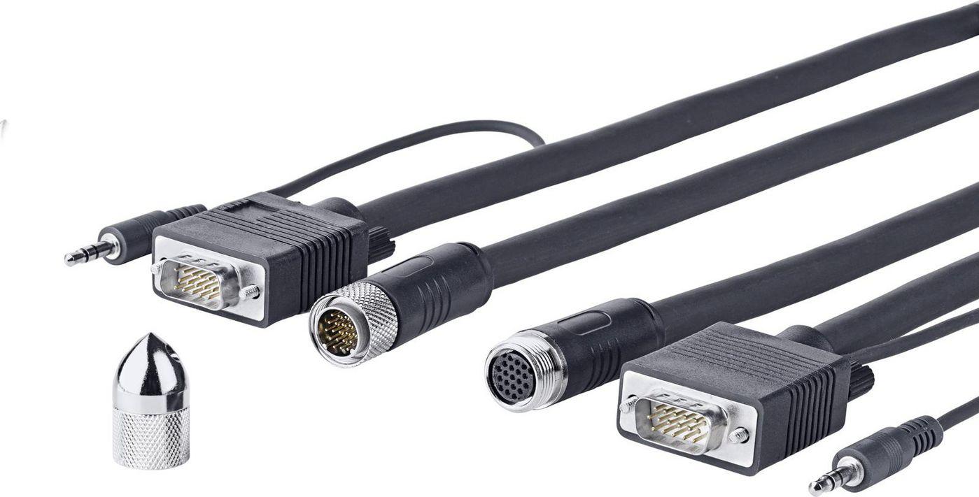 Vivolink PROVGASCW15 cavo VGA 15 m VGA D-Sub Nero (Pro VGA Audio Cross Wall 15M - . - Warranty 144M)