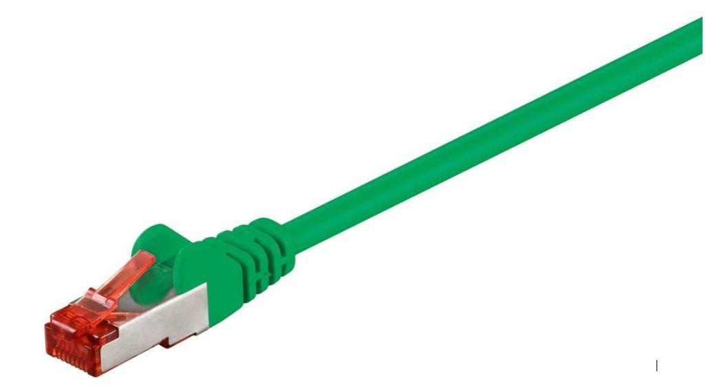 Microconnect 0.25m Cat6 RJ-45 cavo di rete Verde 025 m F/UTP FTP (F/UTP CAT6 0.25m Green PVC - Outer Shield Foil screening - 4