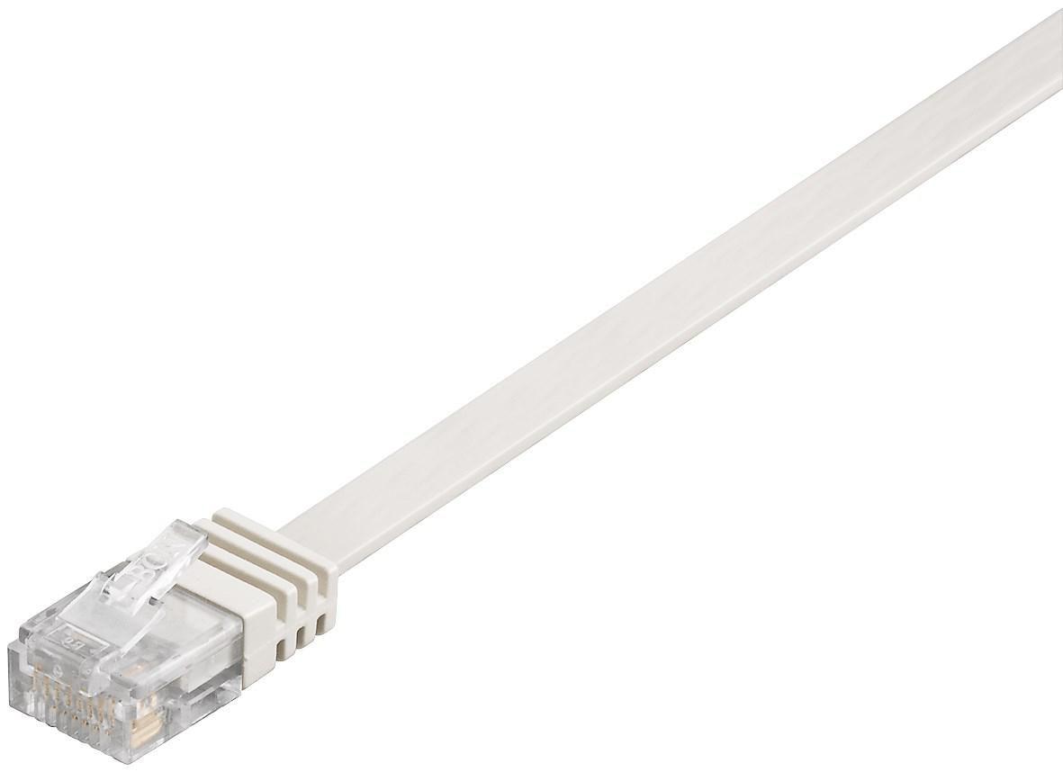 Microconnect 0.25m Cat6 RJ-45 cavo di rete Bianco 025 m U/UTP UTP (U/UTP CAT6 0.25M White Flat - Unshielded Network Cable - PVC