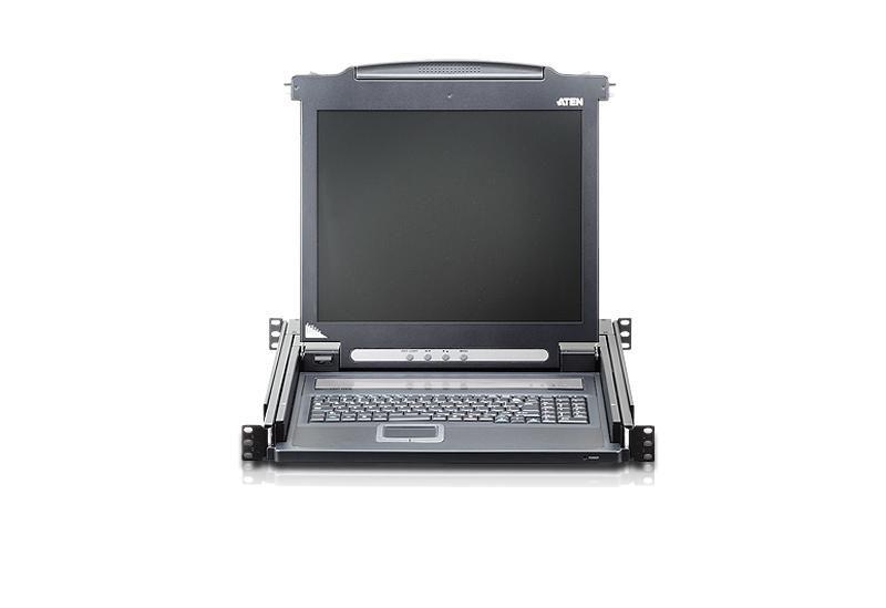 ATEN CL1000M-ATA-2XK07SGG switch per keyboard-video-mouse (kvm) Montaggio rack Nero