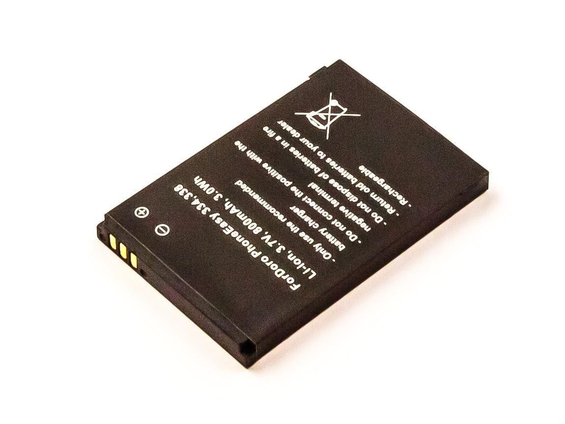 CoreParts MSPP3144 ricambio per cellulare Batteria Nero (Battery 2.96Wh Li-ion 3.7V - 800mAh for Doro Mobile 2.96Wh - Li-ion 3.