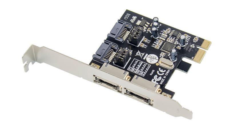 Microconnect MC-SATA3-T4 scheda di interfaccia e adattatore Interno SATA (2 port SATA3.0 PCIe card - Main chip ASM1061 2 x - e