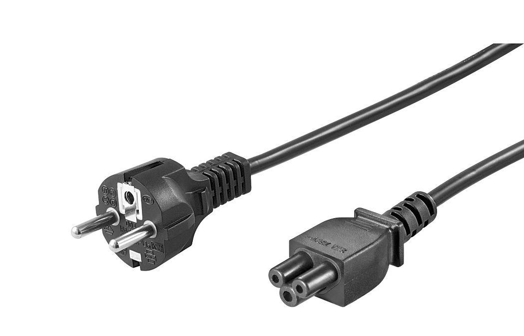 Microconnect 1.8m CEE 7/7 - C5 Nero 18 m CEE7/7 Accoppiatore C5 (Power Cord CEE 7/7 - C5 1.8m - Black - H05VV-F3x0.75mm2 CU Mal