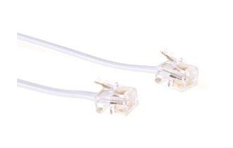 Microconnect MPK182W cavo telefonico 2 m Bianco (ModularCable RJ11 6P/4C 2m - White - Warranty 300M)