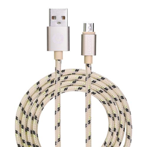 Garbot C-05-10194 cavo USB 1 m USB A Micro-USB B Oro (Grab&Go 1m Braided Micro-USB - Cable Gold - Warranty 12M)