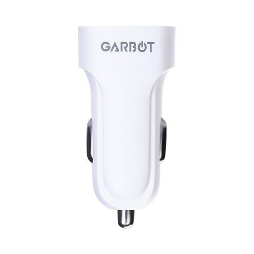 Garbot C-05-10201 Caricabatterie per dispositivi mobili Bianco Auto (Grab&Go Dual USB Car Charger - 10W White - Warranty 12M)