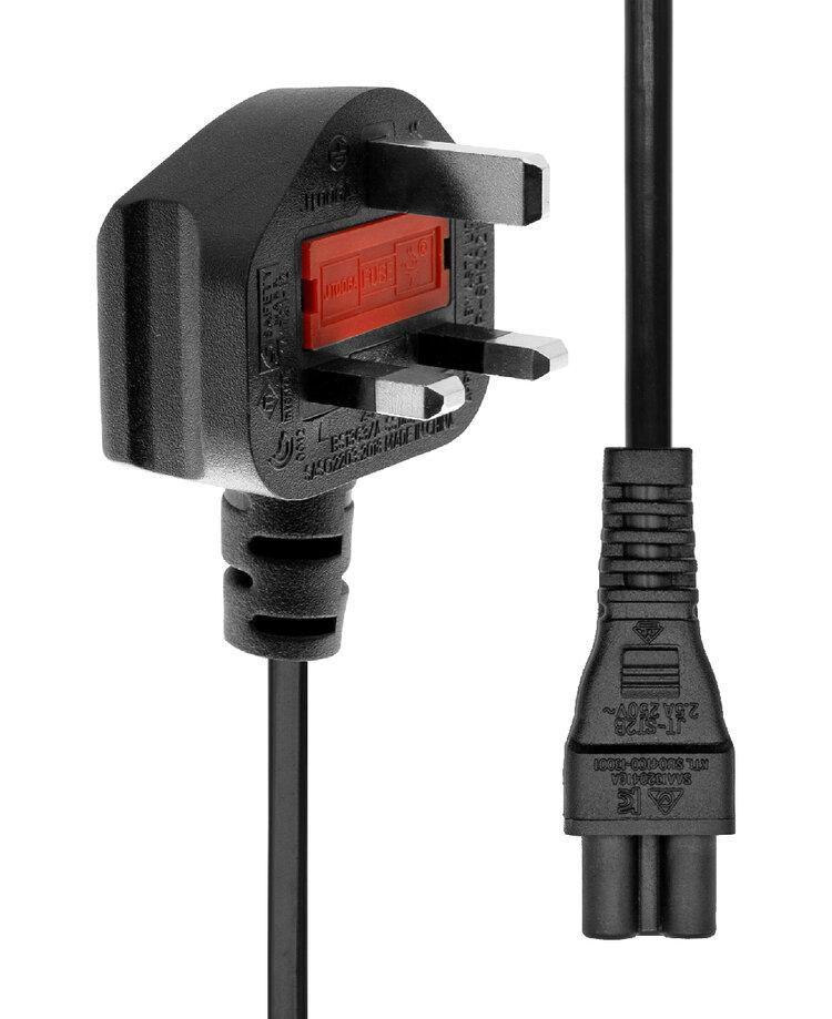ProXtend PC-GC5-005 cavo di alimentazione Nero 5 m Spina di alimentazione di tipo G Accoppiatore C5 (Power Cord UK to C5 5M Bla