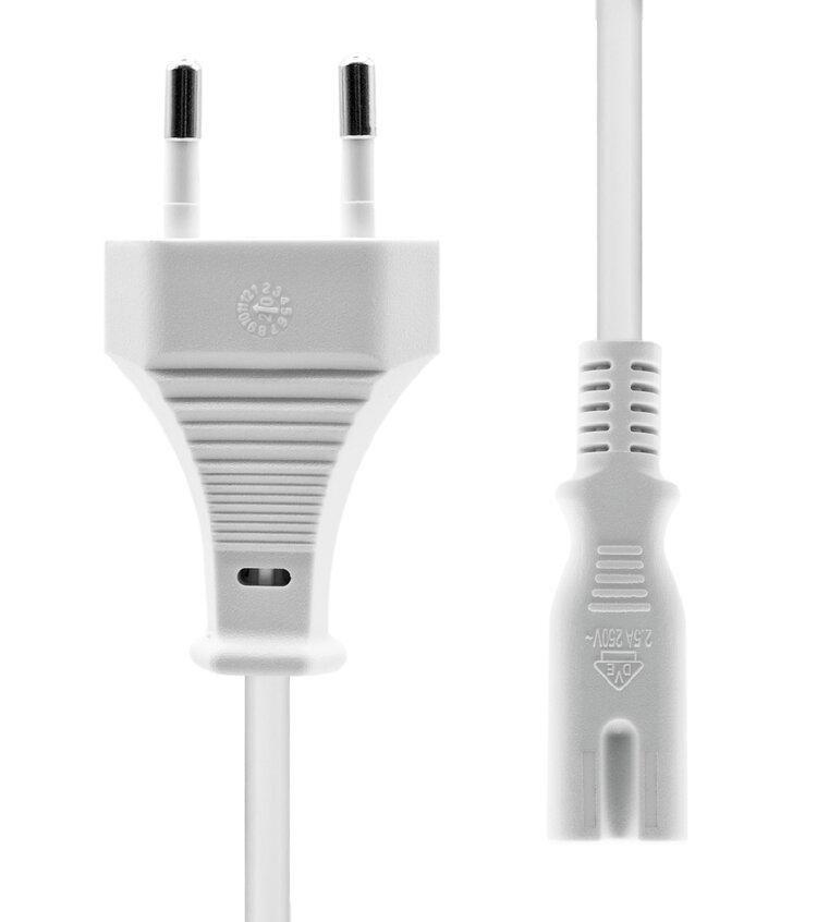 ProXtend PC-CC7-007W cavo di alimentazione Bianco 7 m Spina di alimentazione di tipo C Accoppiatore C7 (Power Cord Euro to C7 7