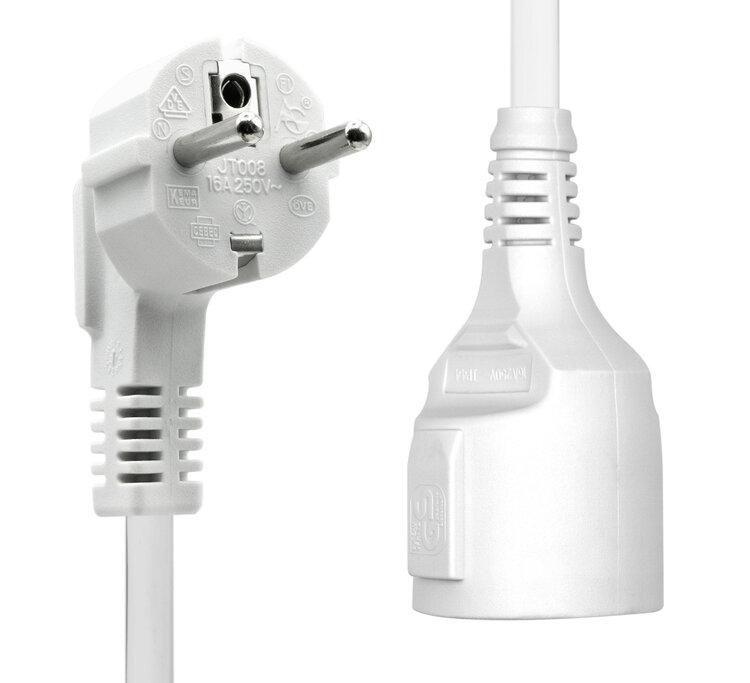 ProXtend PC-FAF-002W cavo di alimentazione Bianco 2 m Spina di alimentazione di tipo F (Power Extension Cord Schuko - M/F 2M Wh