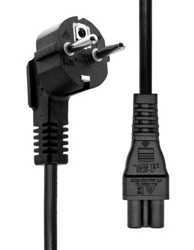 ProXtend PC-FAC5-005 cavo di alimentazione Nero 5 m Spina di alimentazione di tipo F Accoppiatore C5 (Power Cord Schuko Angled
