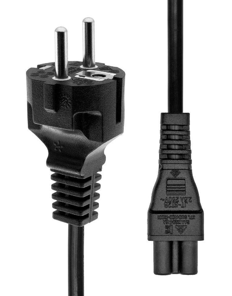 ProXtend PC-FC5-007 cavo di alimentazione Nero 7 m Spina di alimentazione di tipo F Accoppiatore C5 (Power Cord Schuko to C5 7M