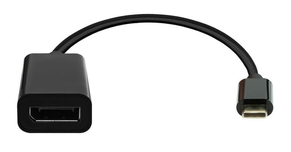 USB-C to DisplayPort adapter - 20cm black - Warranty 360M