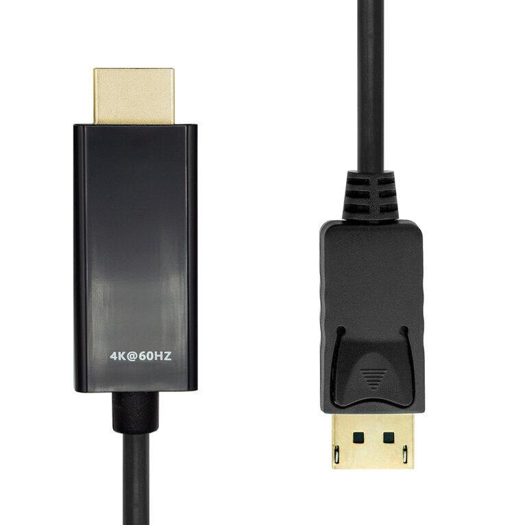 ProXtend DP1.2-HDMI60-005 cavo e adattatore video 5 m DisplayPort HDMI Nero (DisplayPort Cable 1.2 to HDMI - 60Hz 5M - Warranty