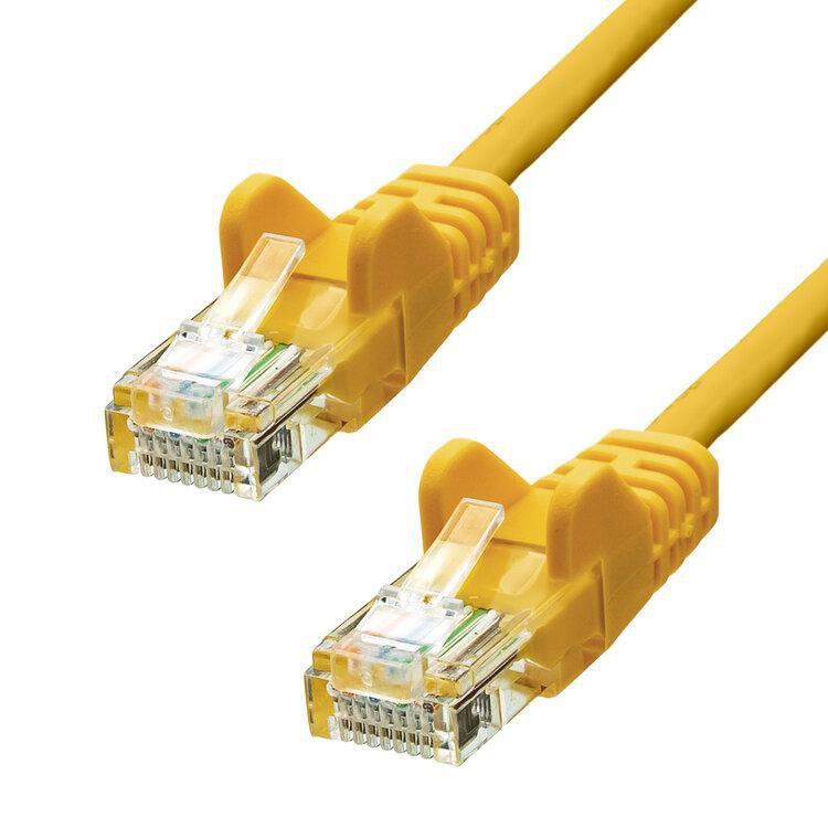 ProXtend V-5UTP-01Y cavo di rete Giallo 1 m Cat5e U/UTP UTP (CAT5e U/UTP CCA PVC Ethernet - Cable Yellow 1m - Warranty 360M)
