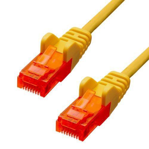 ProXtend V-6UTP-0025Y cavo di rete Giallo 025 m Cat6 U/UTP UTP (CAT6 U/UTP CCA PVC Ethernet - Cable Yellow 25cm - Warranty 360M)