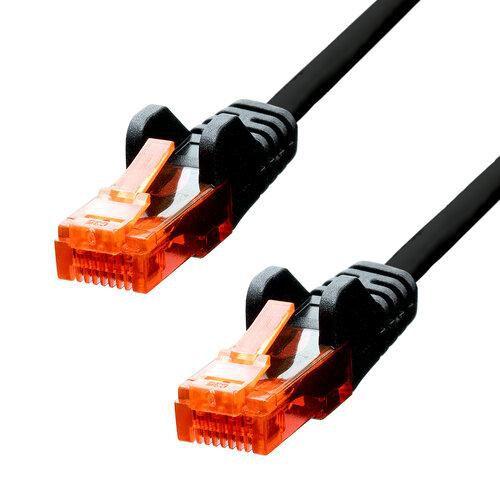 ProXtend V-6UTP-002B cavo di rete Nero 02 m Cat6 U/UTP UTP (CAT6 U/UTP CCA PVC Ethernet - Cable Black 20cm - Warranty 360M)