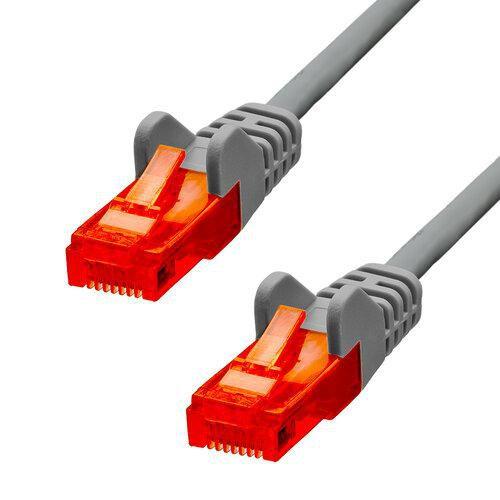ProXtend V-6UTP-002G cavo di rete Grigio 02 m Cat6 U/UTP UTP (CAT6 U/UTP CCA PVC Ethernet - Cable Grey 20cm - Warranty 360M)