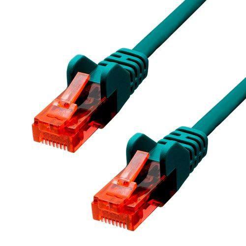ProXtend V-6UTP-02GR cavo di rete Verde 2 m Cat6 U/UTP UTP (CAT6 U/UTP CCA PVC Ethernet - Cable Green 2m - Warranty 360M)